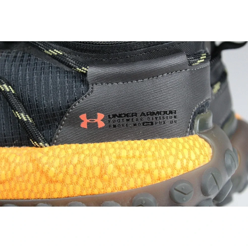Under Armour Fat Tire Venture Black Orange Hiking Sneakers 3026620-001 Mens 7.5